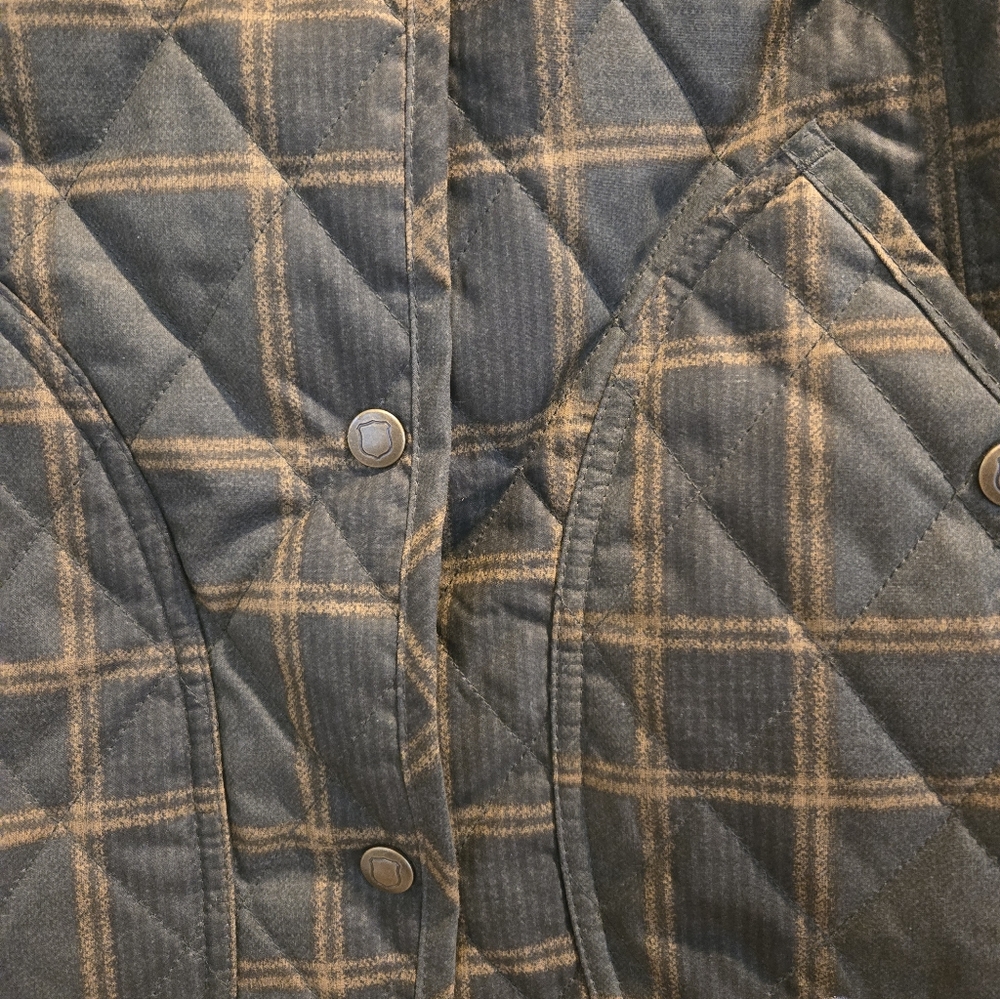 Eddie Bauer Sport Shop Plaid Quilted Jacket. Ladies Size S - Picture 4 of 10